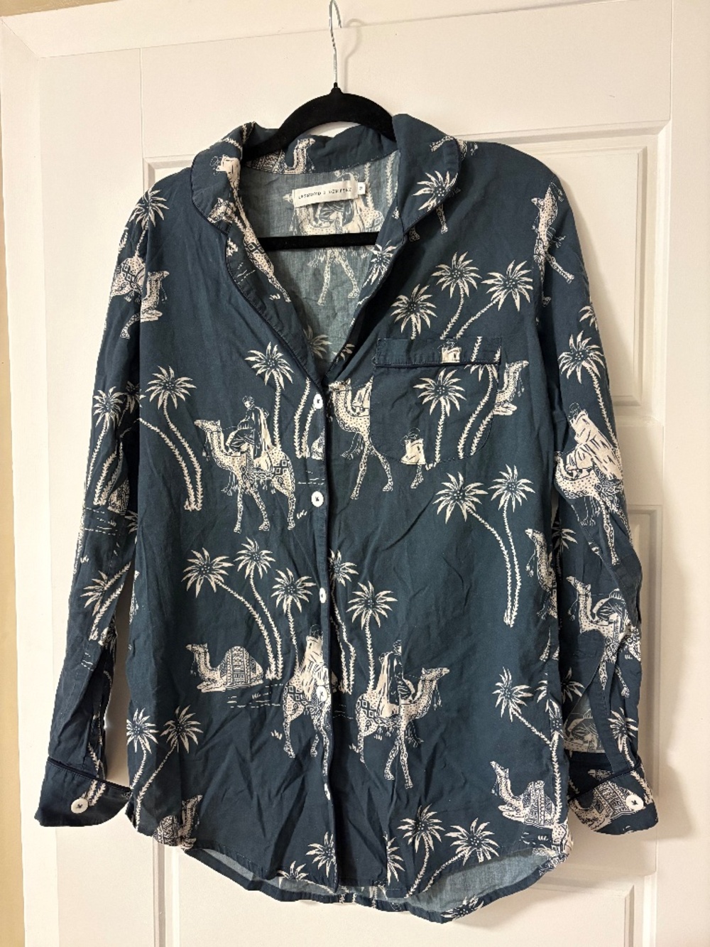 Desmond & Dempsey Navy Shirt and Shorts